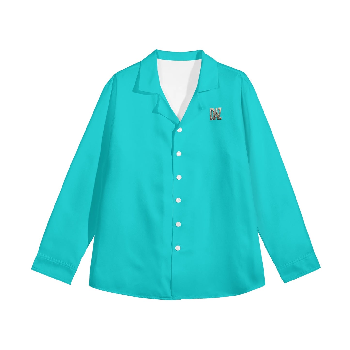 Camisa informal DAZ Luxury de manga larga con botones para mujer