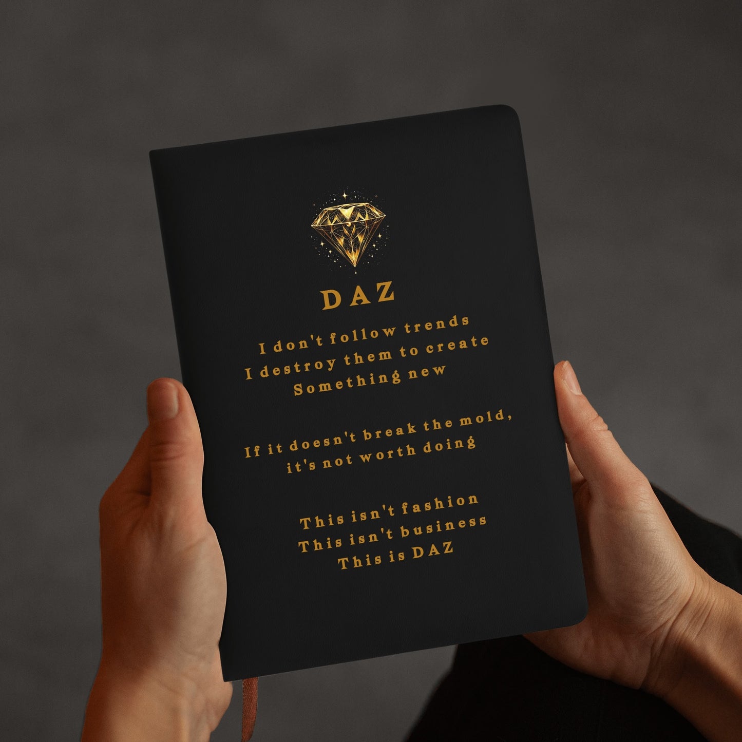 DAZ Luxury Faux Leather Notebook