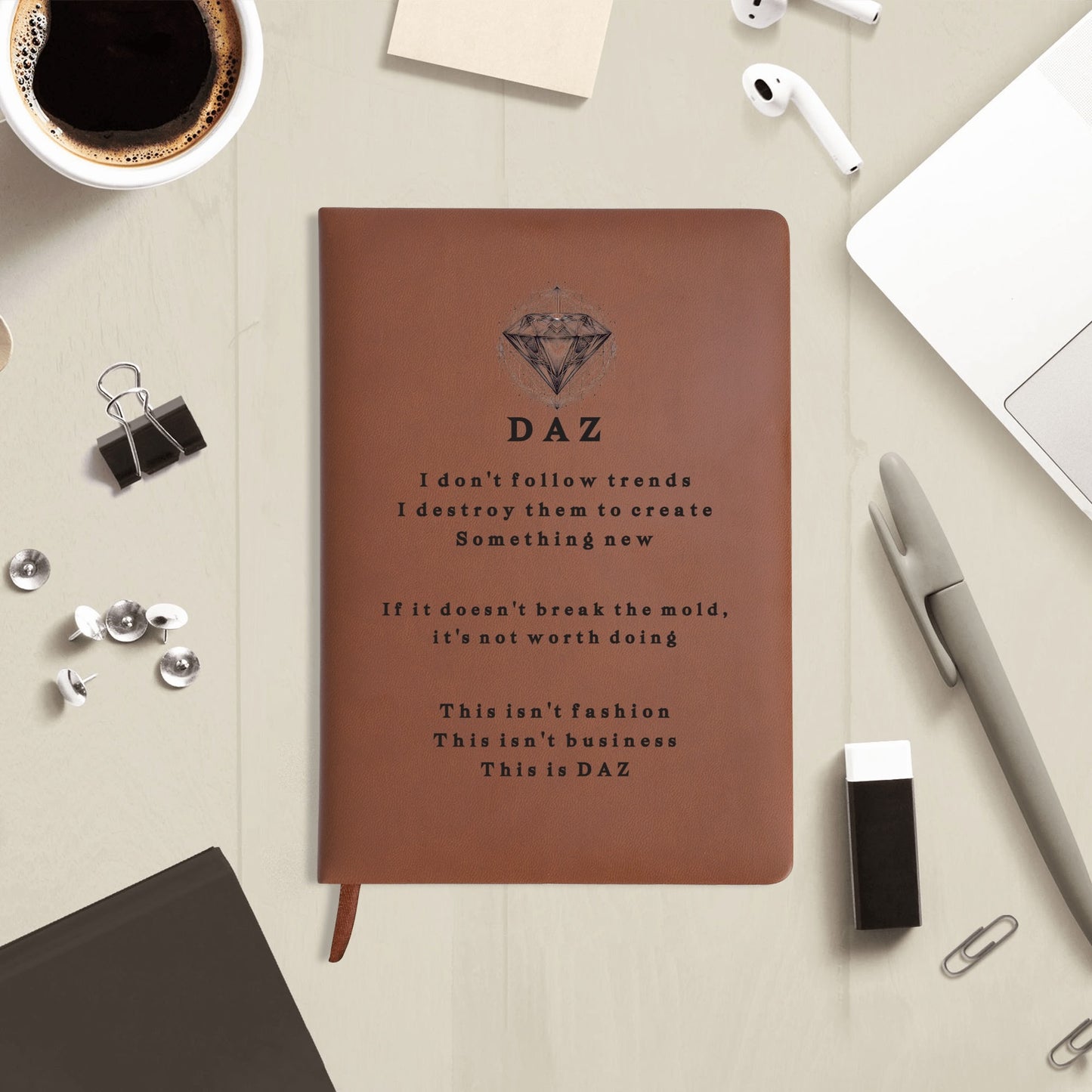 DAZ Luxury Faux Leather Notebook