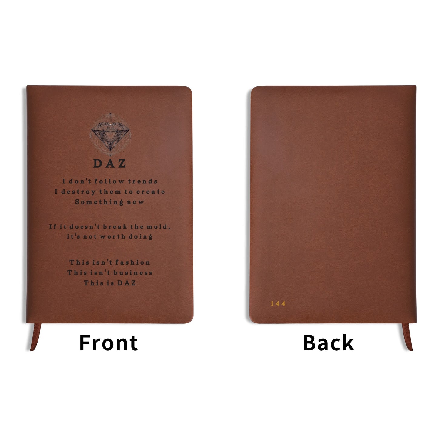 DAZ Luxury Faux Leather Notebook