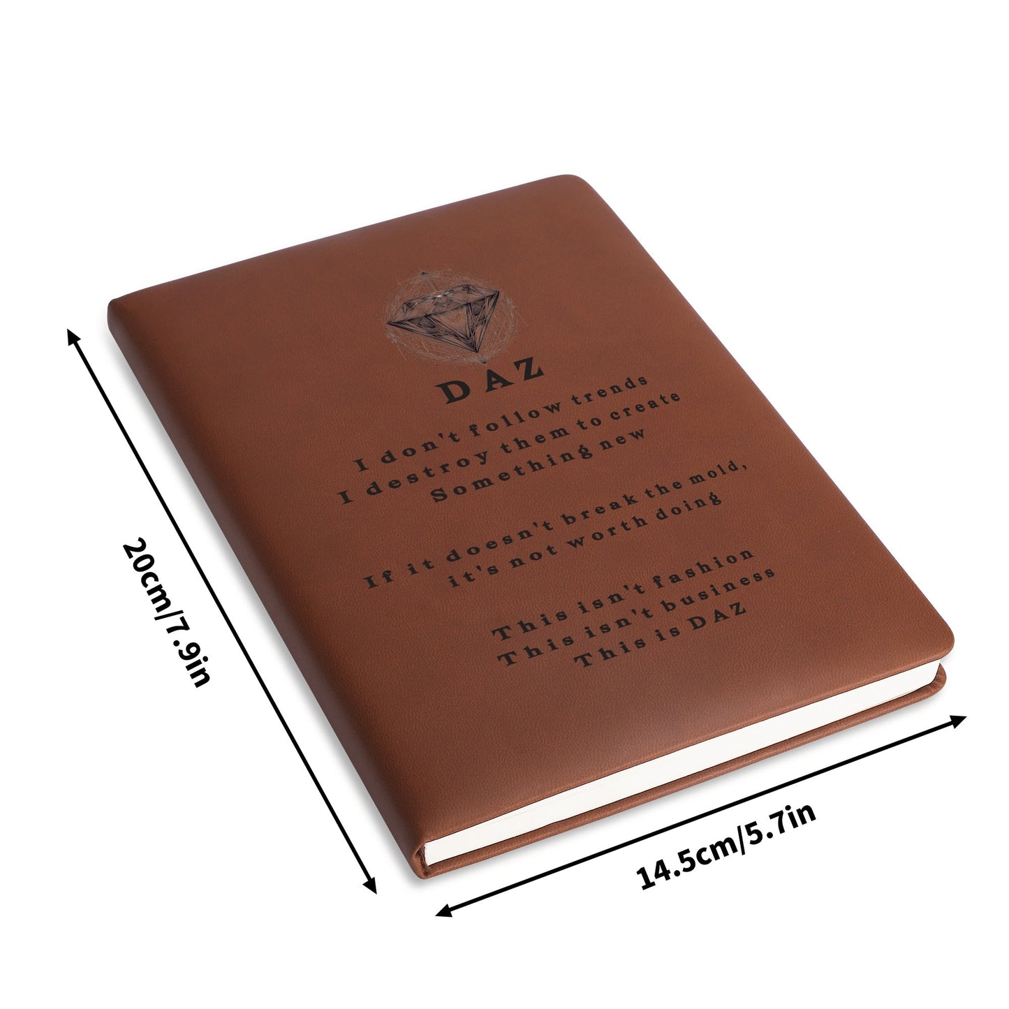 DAZ Luxury Faux Leather Notebook