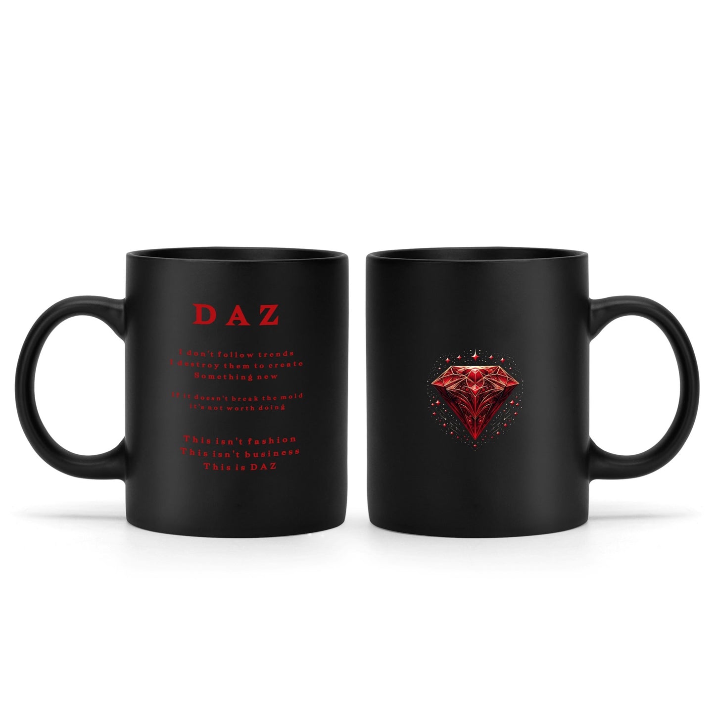 DAZ Luxury Black Coffee Mug (11 oz)