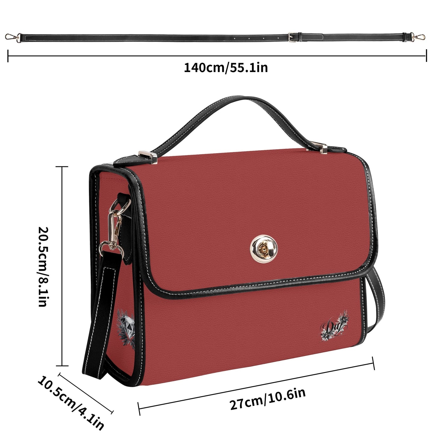 Bolso Satchel DAZ Luxury de Cuero