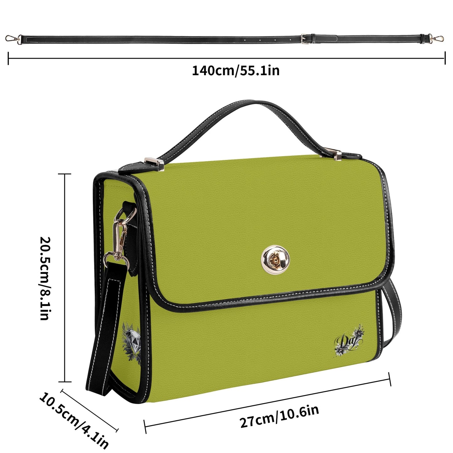 Bolso Satchel DAZ Luxury de Cuero
