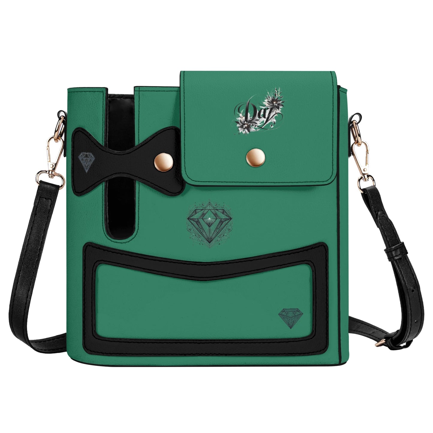 DAZ luxury faux leather crossbody bag