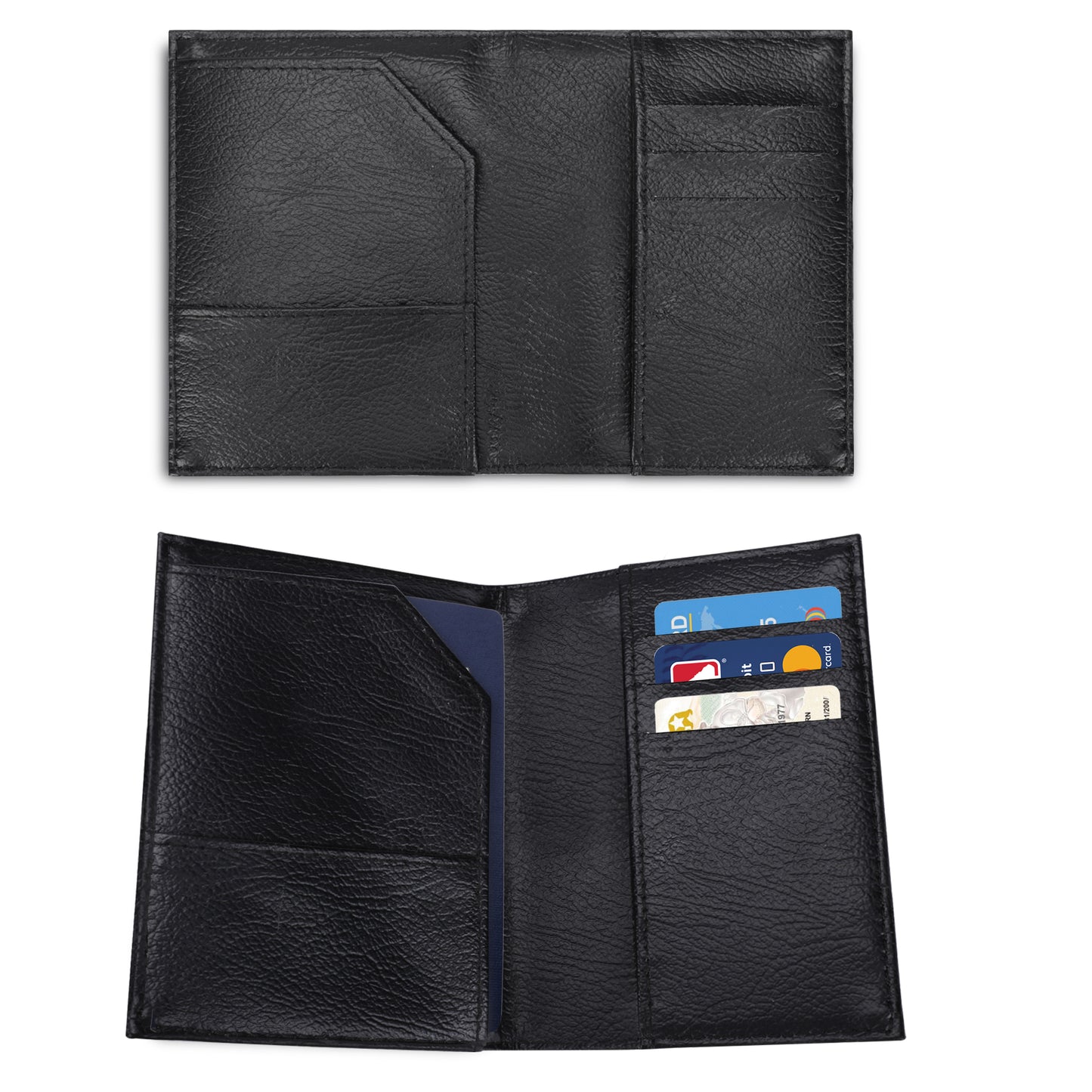 DAZ Luxury Faux Leather Passport Case with Card Holder