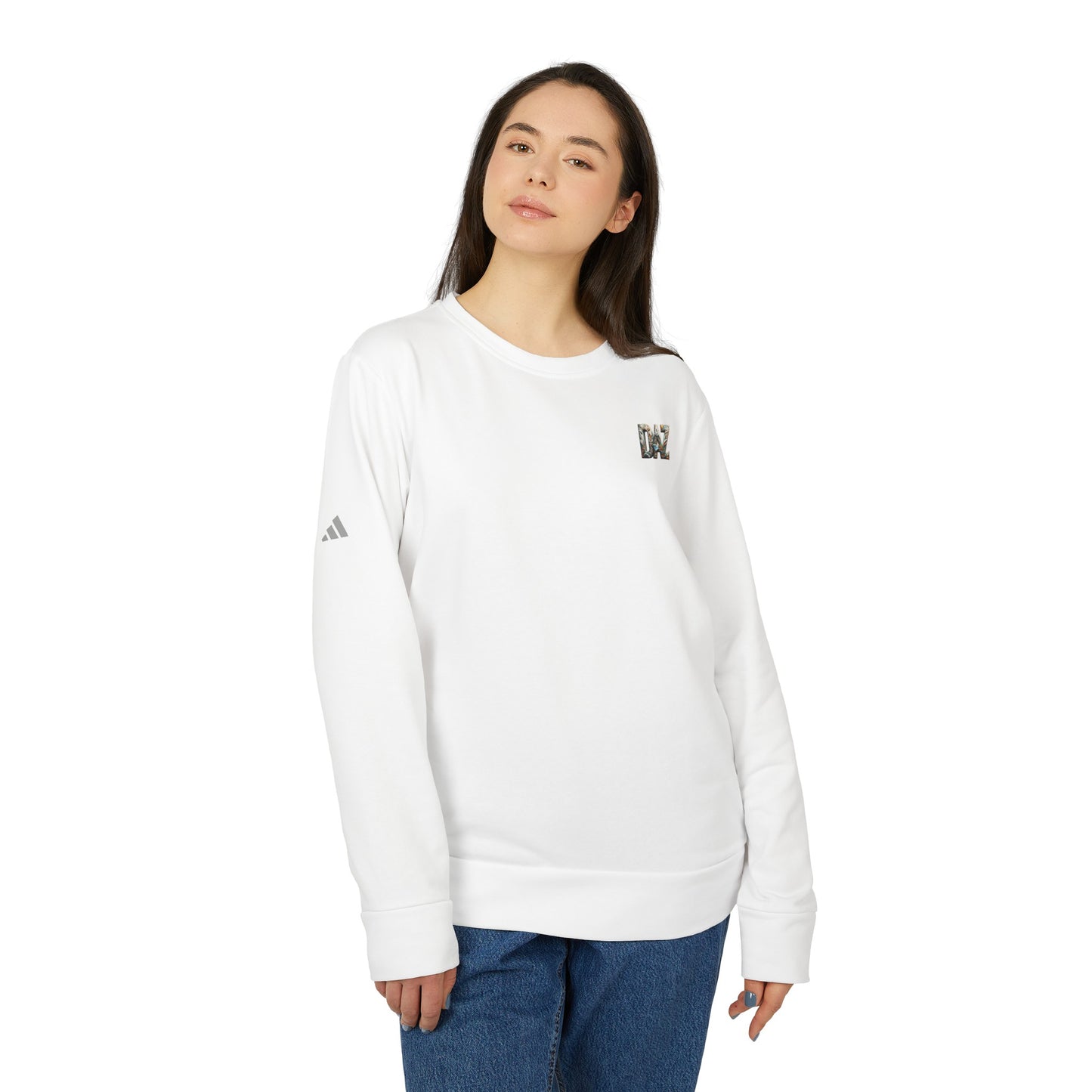 Sudadera de forro polar unisex con cuello redondo de DAZ & Adidas® Colaboración