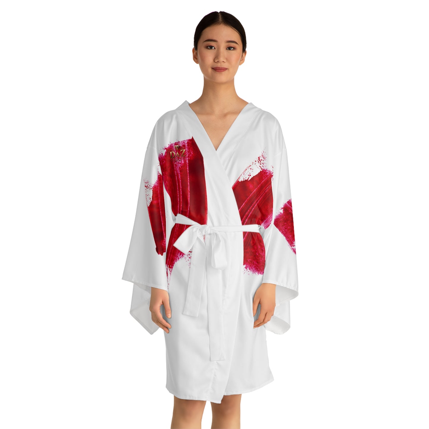 DAZ Luxury Art Long Sleeve Kimono Robe