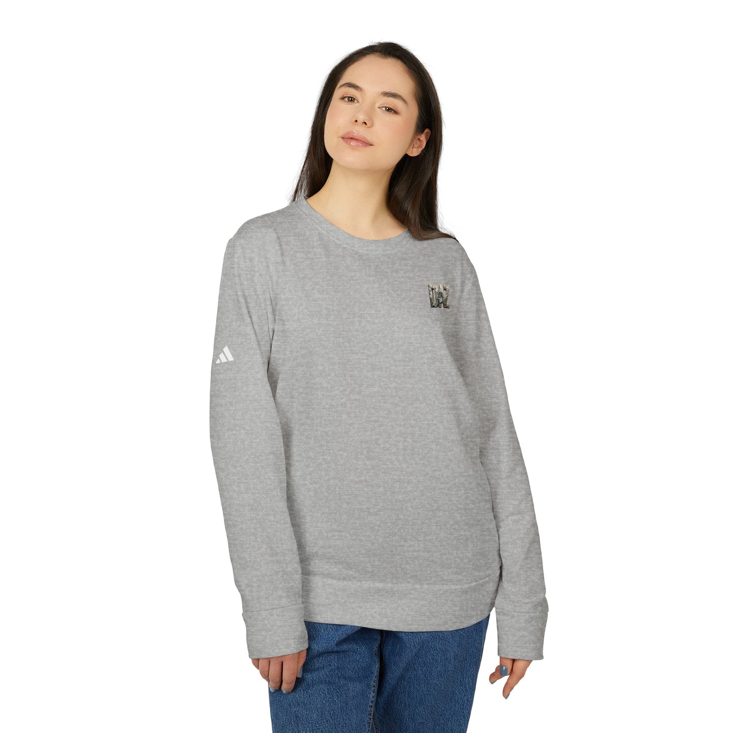 Sudadera de forro polar unisex con cuello redondo de DAZ & Adidas® Colaboración