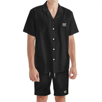 DAZ Premium Men's Regular Fit Short Sleeve Hawaiian Shirt & Shorts Set