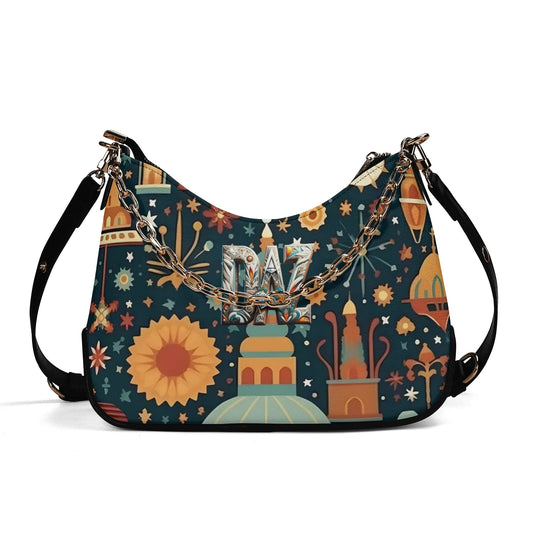 Bolso de hombro DAZ Luxury para mujer con decoración de cadena