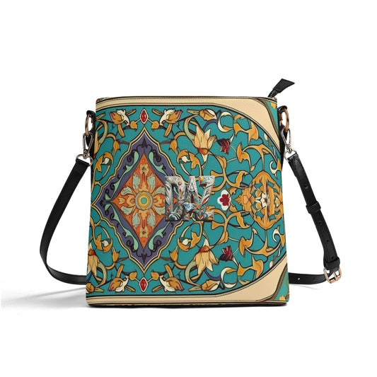 Bolso bandolera DAZ Luxury tipo cubo de PU para mujer