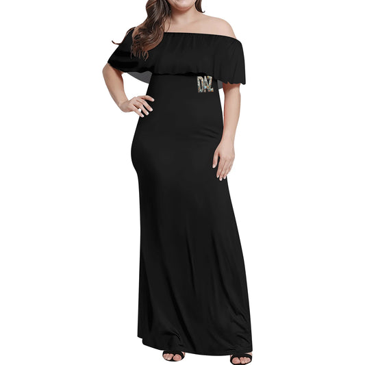 DAZ Luxury Women's Off Shoulder Wrap Maxi Dress