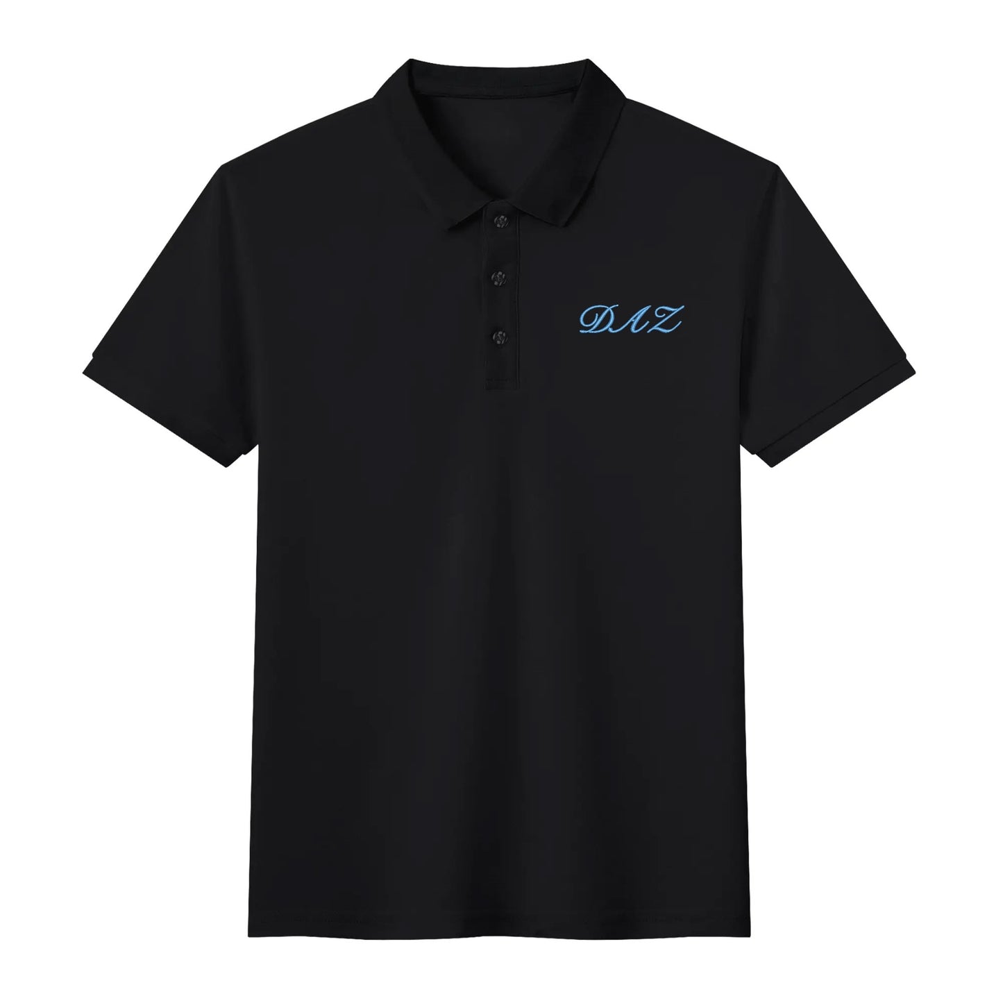 Embroidered unisex cotton DAZ polo shirt