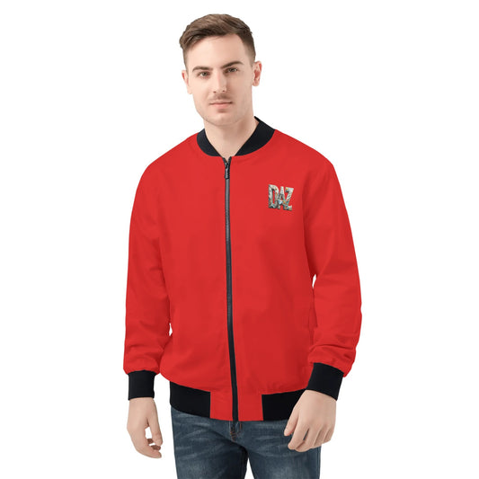 Chaqueta bomber DAZ con cremallera y estampado integral para hombre