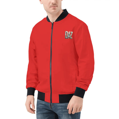 DAZ Men's All-Over Print Zip Up Bomber Jacket