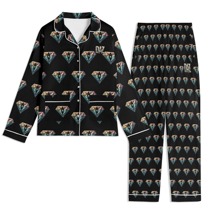 DAZ Luxury Men's Long Sleeve Pajama Set