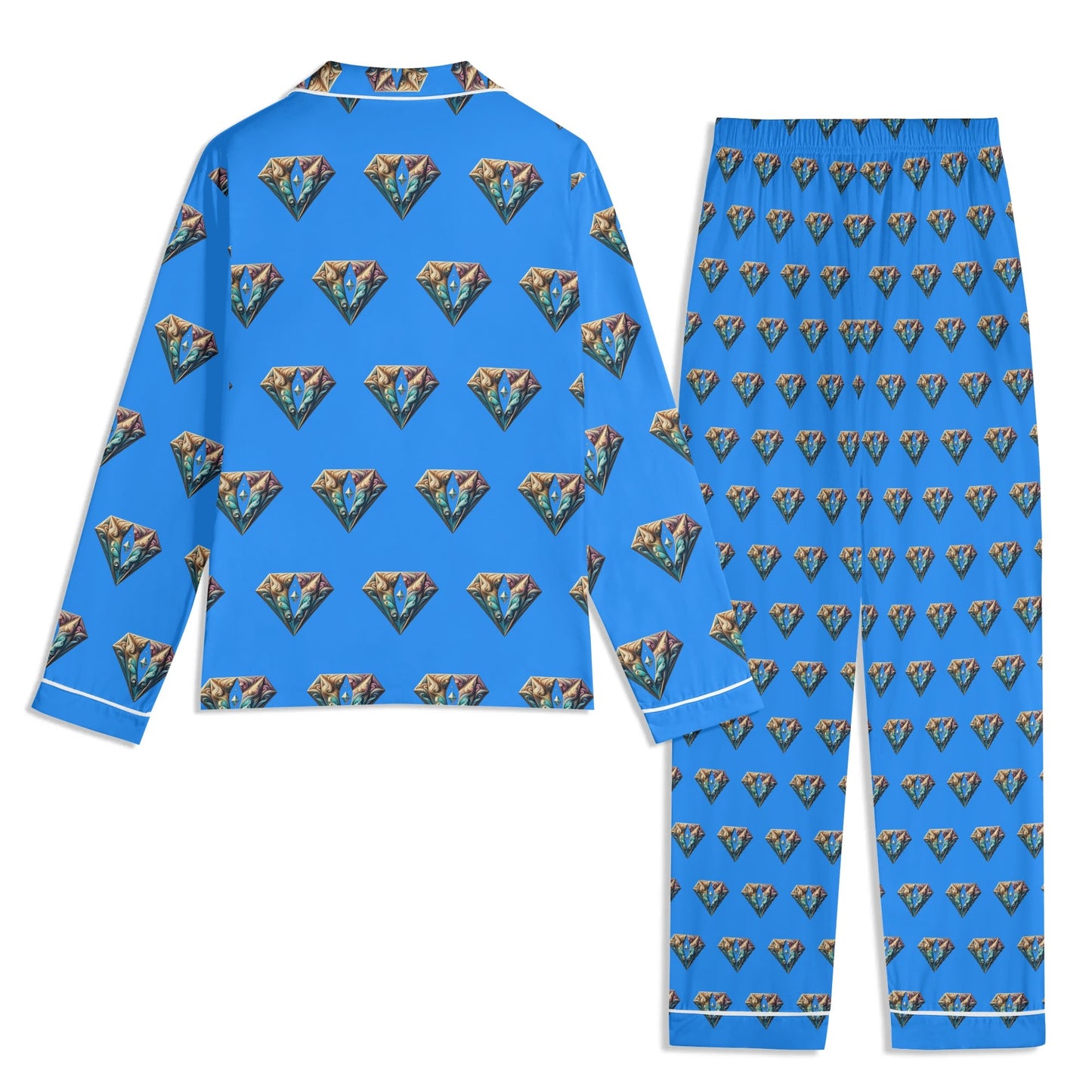 DAZ Luxury Men's Long Sleeve Pajama Set