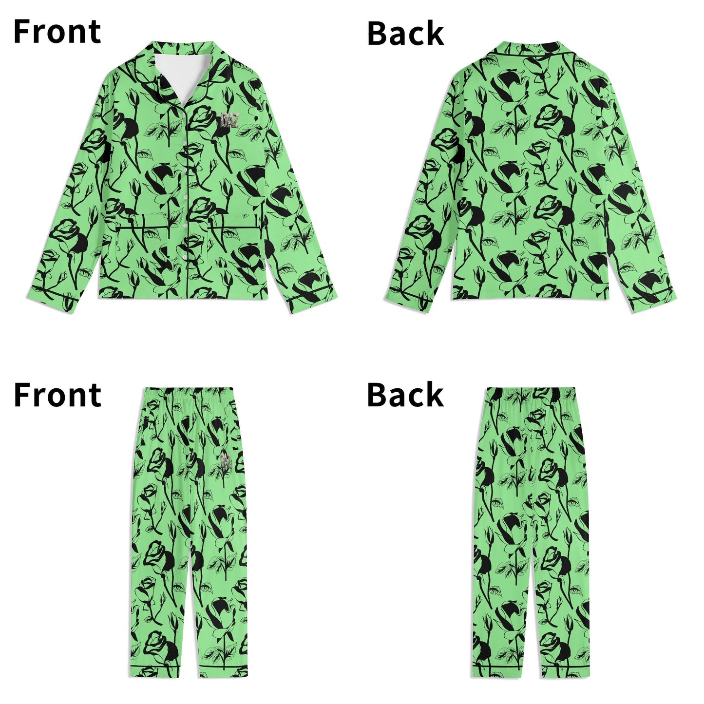 DAZ Luxury Men's Long Sleeve Pajama Set