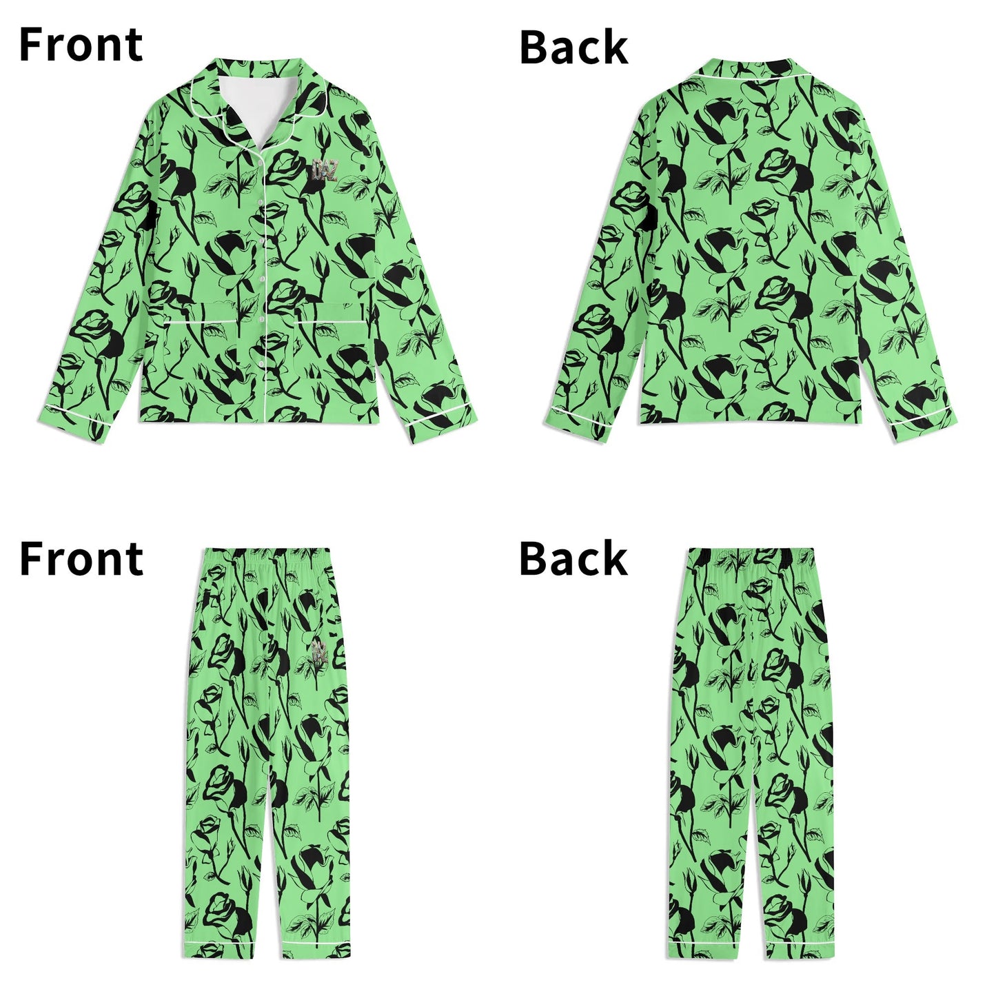 DAZ Luxury Men's Long Sleeve Pajama Set