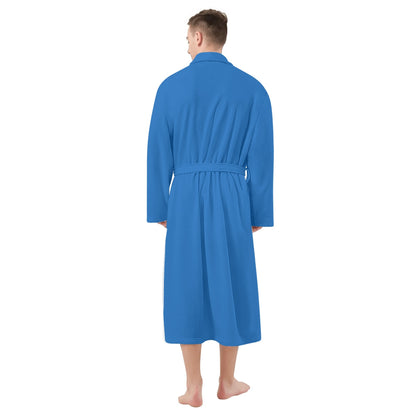 DAZ Luxury Men's All Over Print Bathrobe