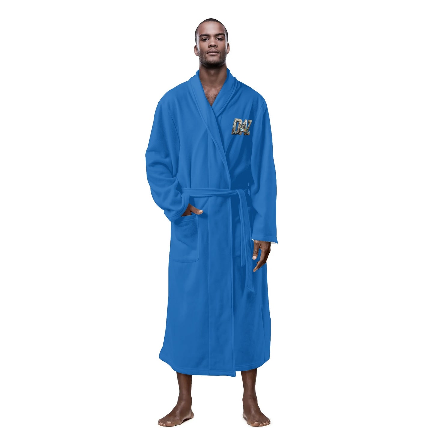 DAZ Luxury Men's All Over Print Bathrobe