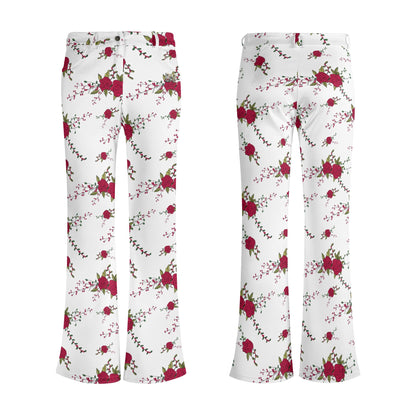 Pantalones acampanados elegantes DAZ Premium con estampado para mujer