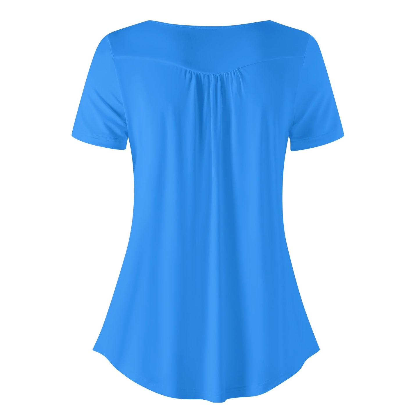 Blusa suelta DAZ Premium de manga corta con escote redondo para mujer