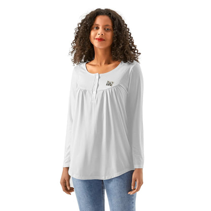 DAZ Premium Women's Casual Top with Babydoll Neck