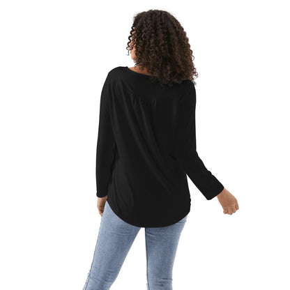 Blusa casual DAZ Premium con cuello babydoll para mujer