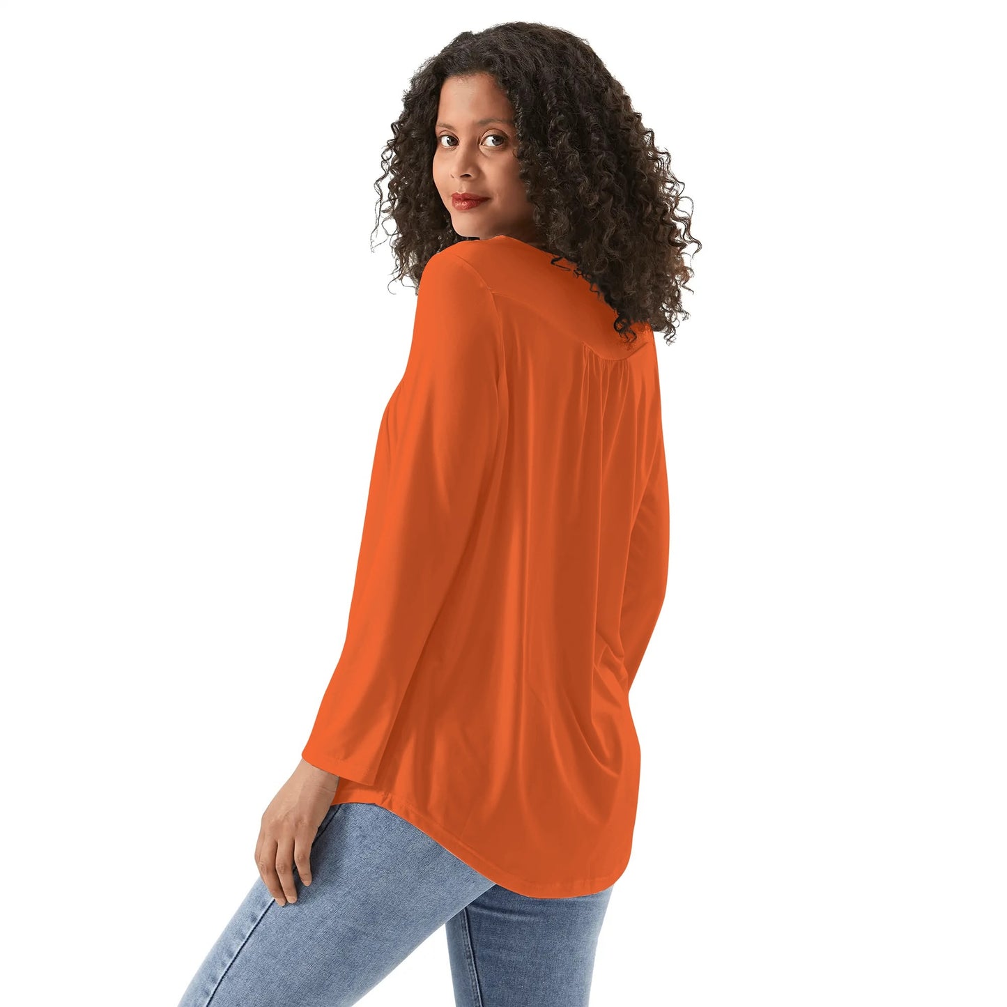 Blusa casual DAZ Premium con cuello babydoll para mujer