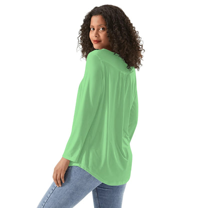 Blusa casual DAZ Premium con cuello babydoll para mujer