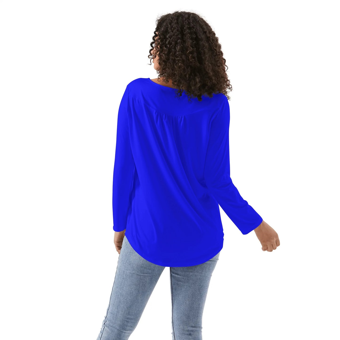 Blusa casual DAZ Premium con cuello babydoll para mujer