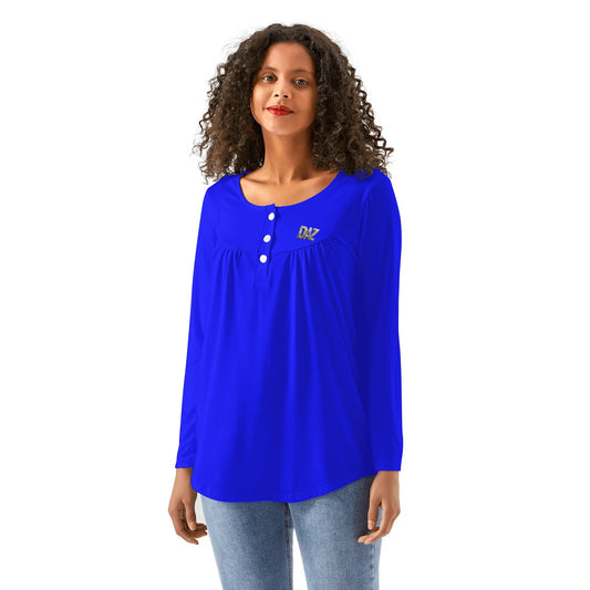 Blusa casual DAZ Premium con cuello babydoll para mujer