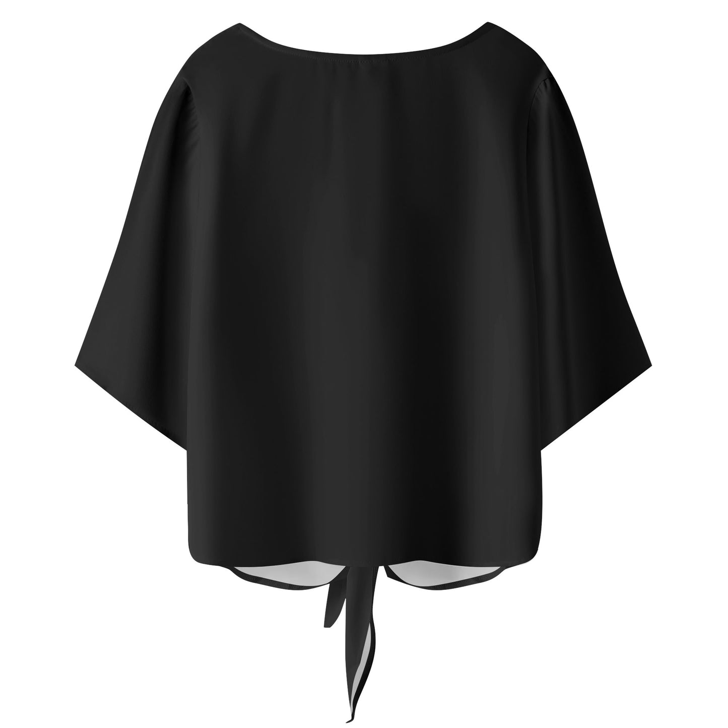 DAZ Premium Chiffon Blouse with Front Knot and V Neckline for Women