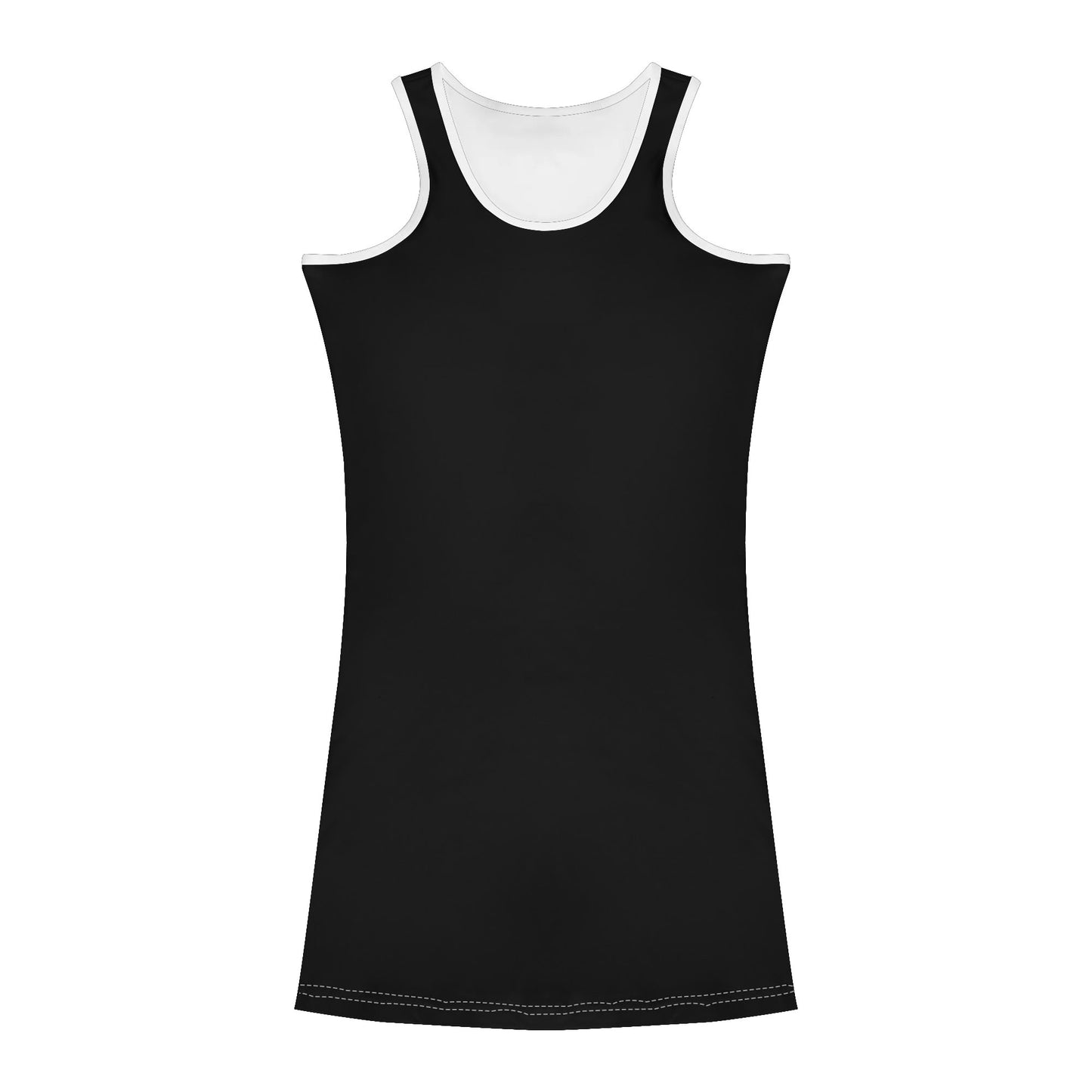 Women's fitted dresses with a low neckline and hip enhancement