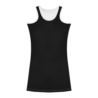 Women's fitted dresses with a low neckline and hip enhancement