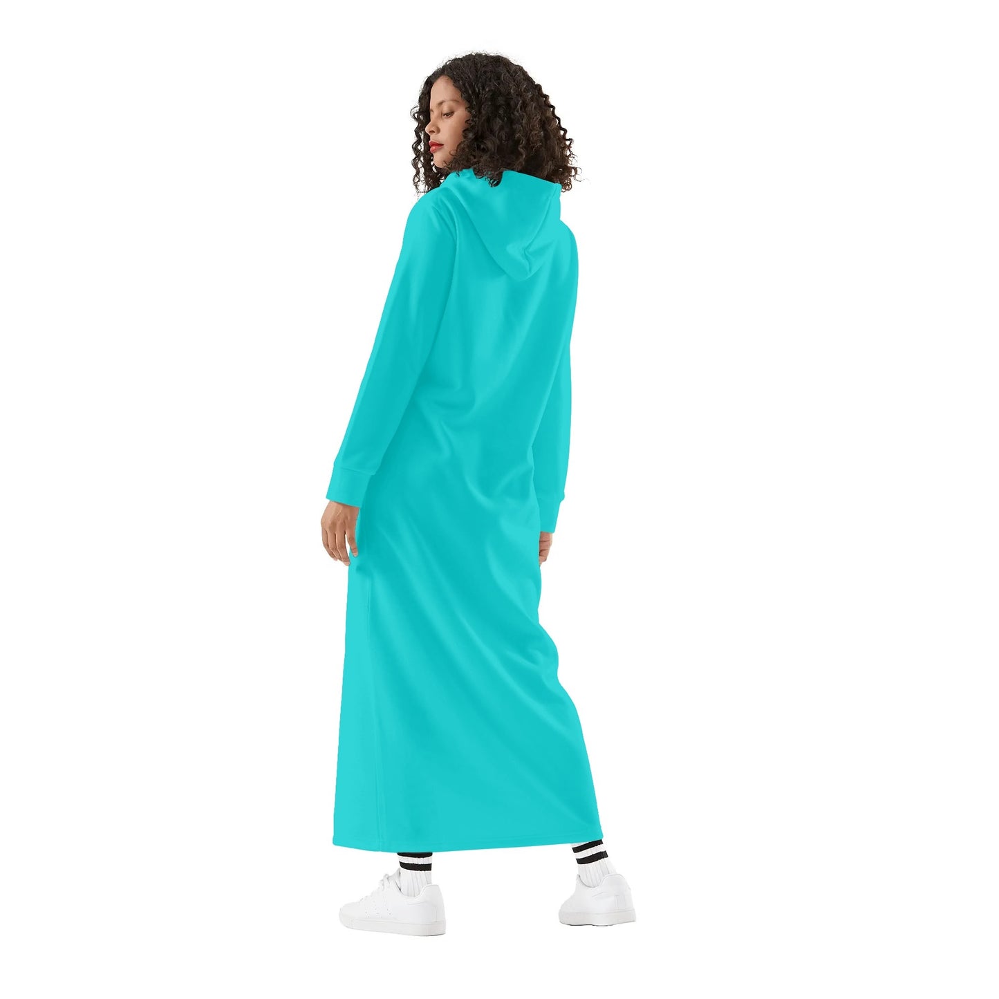 DAZ Women's Long Casual Lightweight Hooded Dress