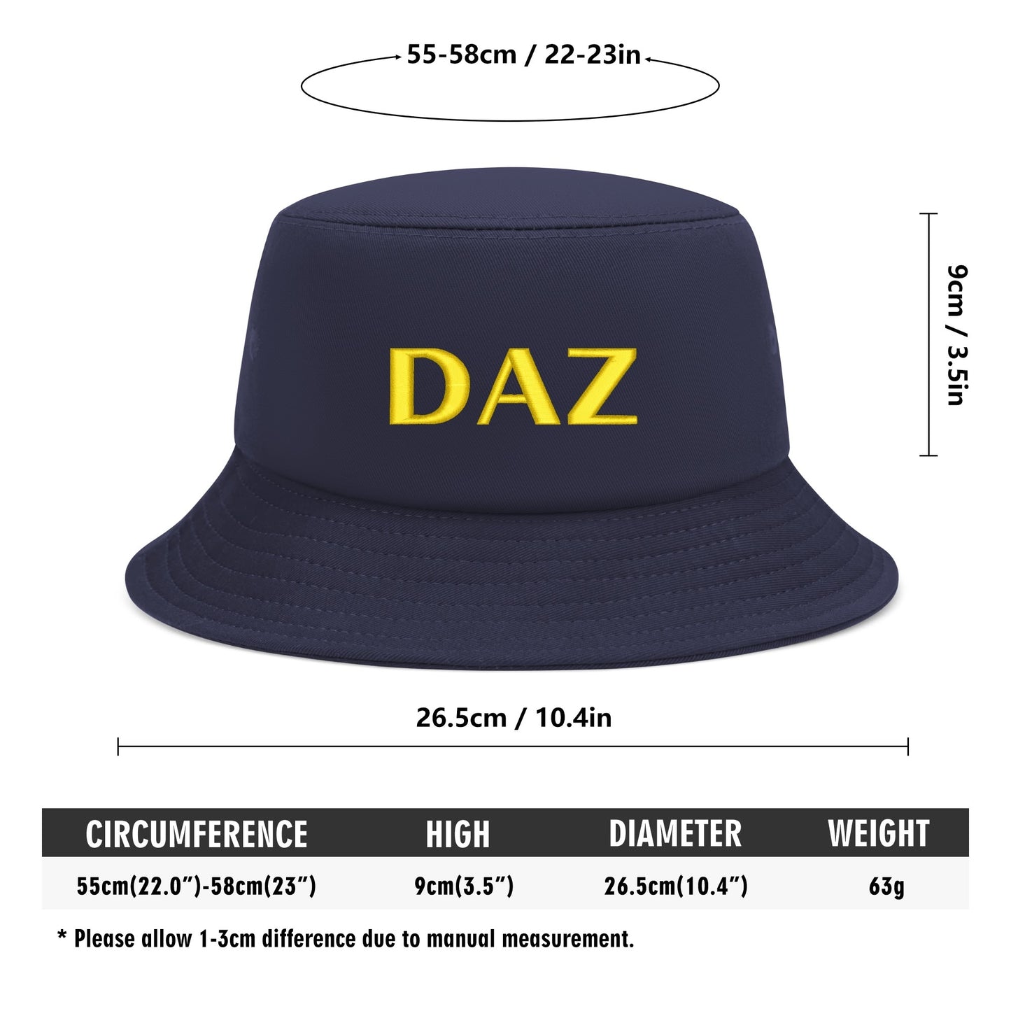 DAZ Premium Unisex Fashion Bucket Hat