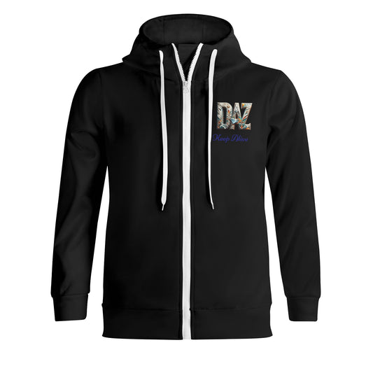 DAZ Premium Hooded Sweatshirt with High Neck and Zip