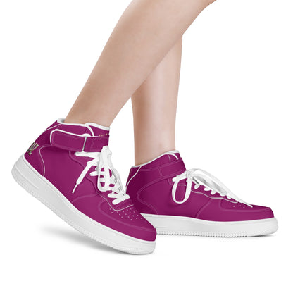 DAZ Premium Women's Leather High Top Sneakers