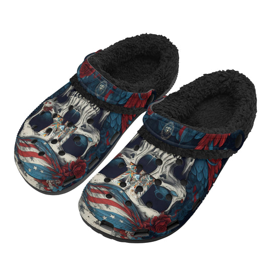 DAZ Adult Luxury Clogs with Warm Black Fur Lining