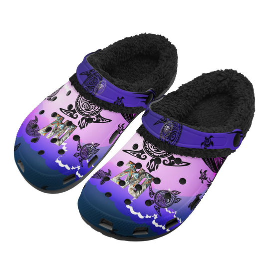 DAZ Adult Luxury Clogs with Warm Black Fur Lining