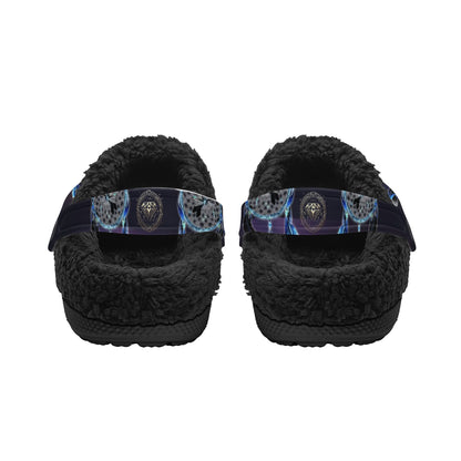 DAZ Adult Luxury Clogs with Warm Black Fur Lining