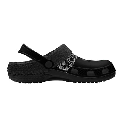 DAZ Adult Luxury Clogs with Warm Black Fur Lining