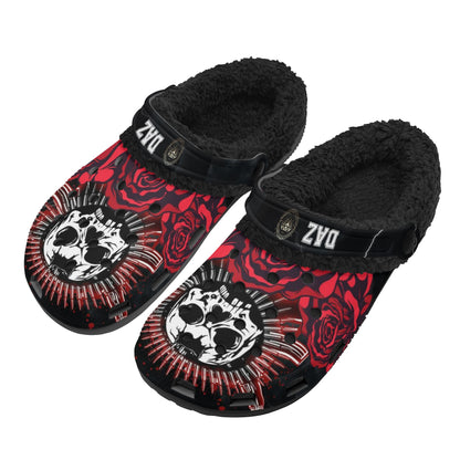 DAZ Adult Luxury Clogs with Warm Black Fur Lining