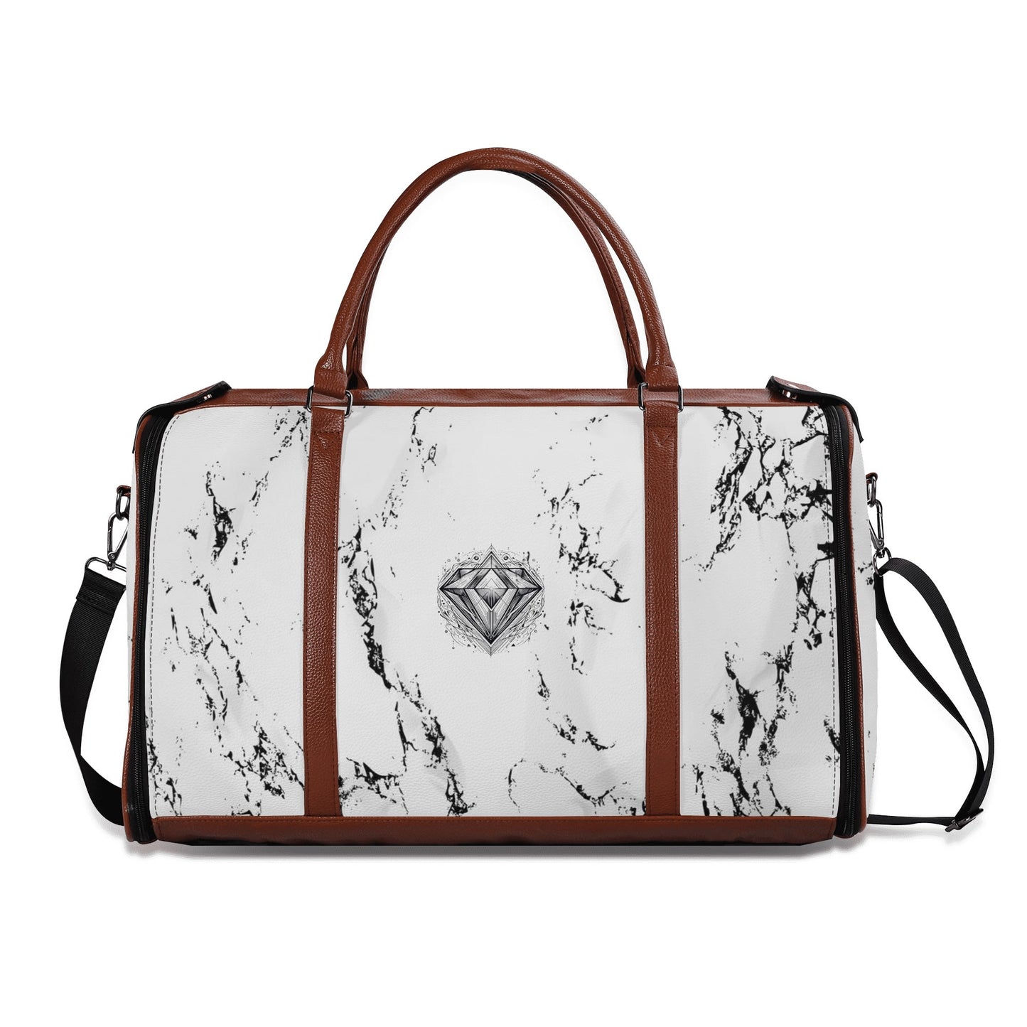 Bolsa de viaje plegable de cuero DAZ Luxury