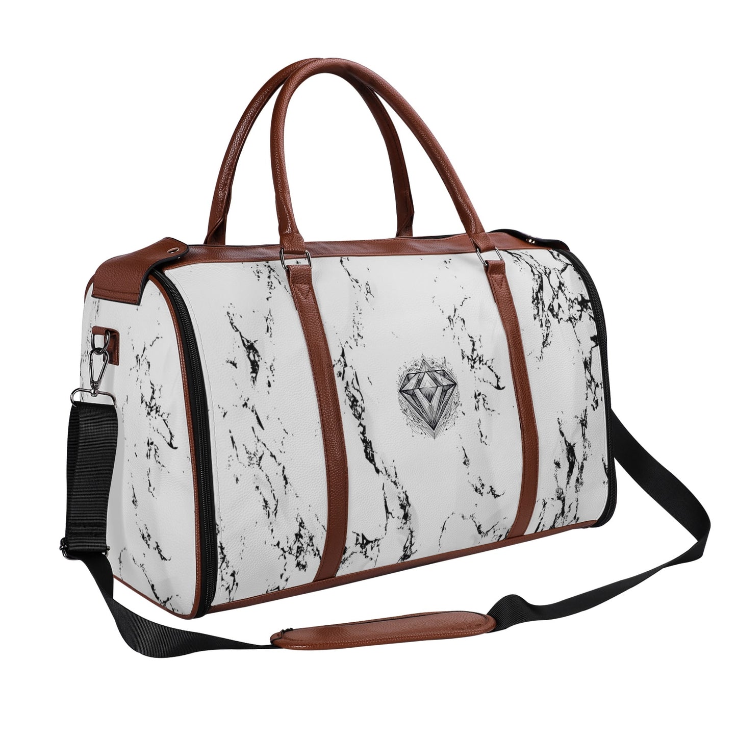 Bolsa de viaje plegable de cuero DAZ Luxury