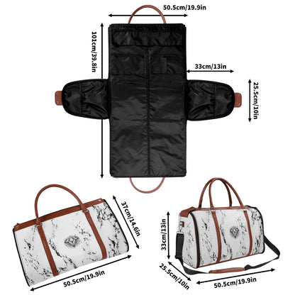 Bolsa de viaje plegable de cuero DAZ Luxury