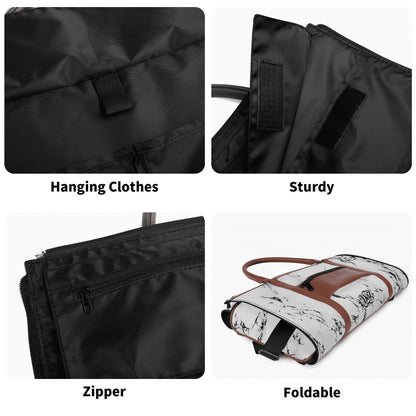 Bolsa de viaje plegable de cuero DAZ Luxury
